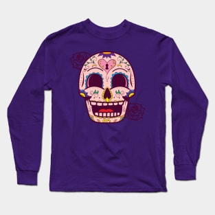 Flower Skull Long Sleeve T-Shirt